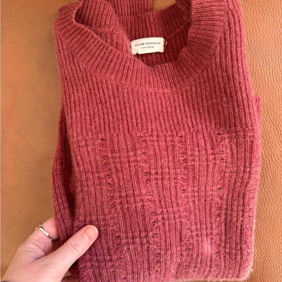 Club Monaco Cashmere Knit - Deep Red - Picture 5 of 5